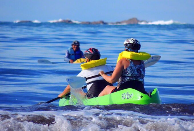 Kayaking in Marino Ballena National Park.