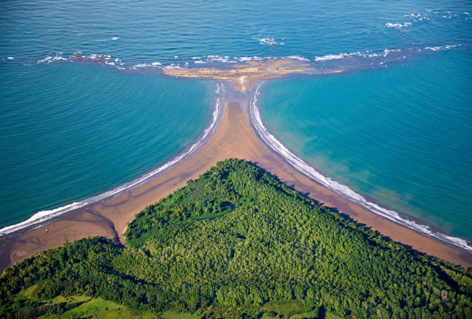Drone View of Marino Ballena National Park