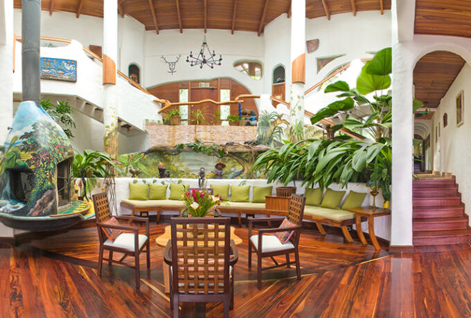 Lobby in Finca Rosa Blanca Hotel