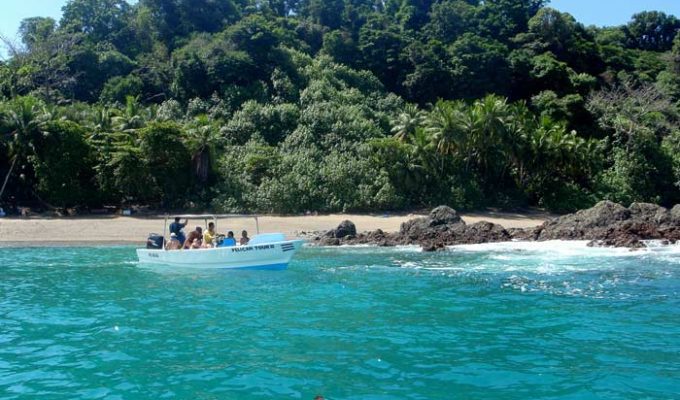 a boat to close in the Caño Island Corcovado National Park