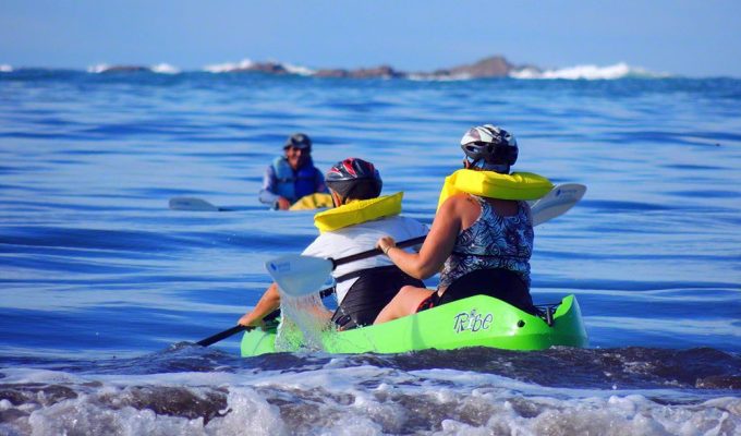 Kayaking in Marino Ballena National Park.
